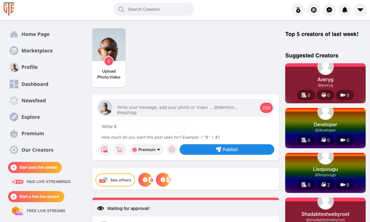 homepage post section